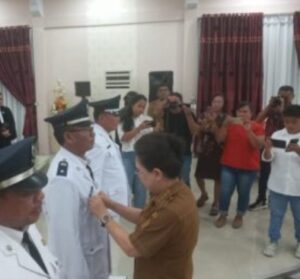Para Kapitalaung saat dilantik.(foto:ist)