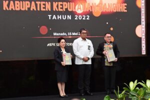 Pemkab Sangihe meraih opini WTP yang ke 9.(foto:ist)