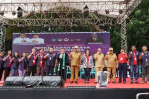 Perkemahan Karya Pemuda Gereja (PKPG) Sinode GMIM Tahun 2023, yang dilaksanakan di Desa Lolah Wilayah Tanawangko I, Kabupaten Minahasa, Senin (3/7/2023).(foto:ist)