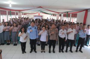 Sosialisasi TPPO dan TPPM di SMK Negeri 1 Tahuna pada Rabu, (26/7).(foto:ist)