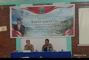 Bapperida Provinsi Papua Pegunungan menggelar Rapat Asistensi RKPD Perubahan.