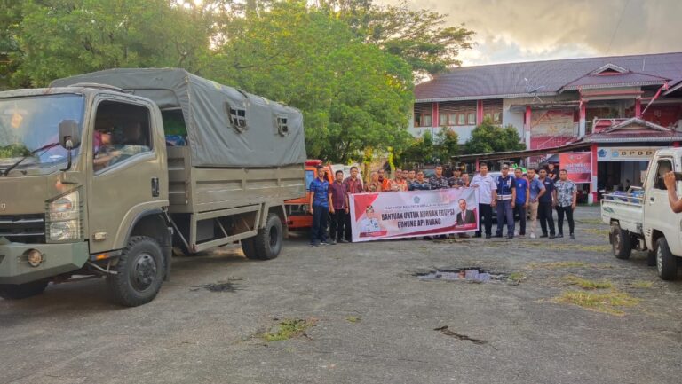 Pemkab Sangihe Salurkan Bantuan Ke Korban Erupsi Gunung Ruang Tagulandang