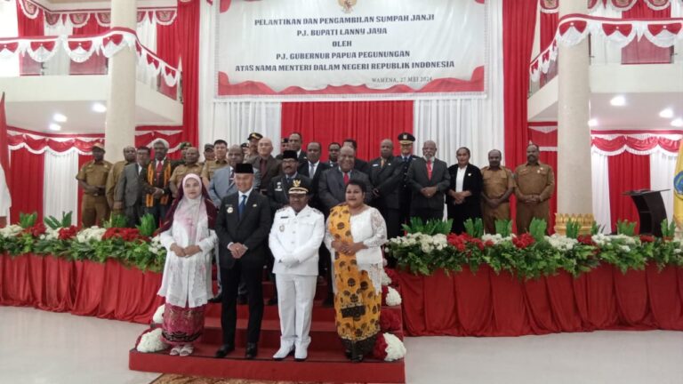 Dilantik Pj. Gubernur Papua Pegunungan, Kabupaten Lanny Jaya Resmi Miliki Pj Bupati Baru