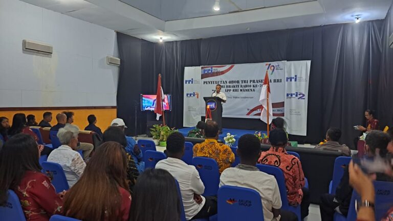 Sempat Ditandai Penyulutan Obor Tri Prasetya, LPP RRI Wamena Gelar HUT ke 79