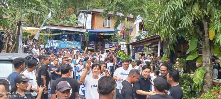 Riil Pendukung Paslon Tuari Prilakunya Kian Akurat Birukan Semua Tempat Plus Wilayah Barometer Kota Tahuna