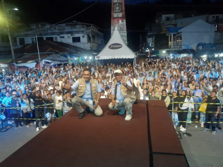 Tahapan Kampanye Akbar Mulai Berlangsung, Pembuka Paslon Menadia Spektakuler Hadirkan Belasan Ribu Massa