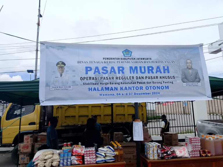 Pemkab Jayawijaya Gelar Pasar Murah