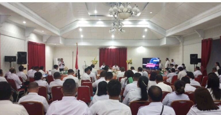 Pj. Bupati Sangihe Wounde Pimpin Rapat Perdana, Beberapa Poin Penting Disampaikan