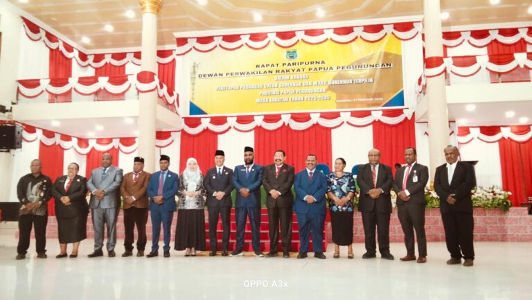 Ditetapkan Secara Resmi, Jhon Tabo – Ones Pahabol Sah Pemimpin Provinsi Papua Pegunungan