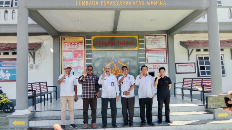 Dirjen Instruman dan Penguatan HAM Sambangi Lapas Kelas II Wamena