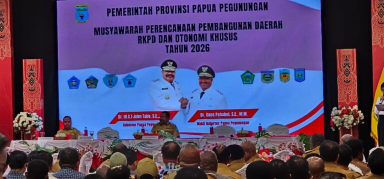 Gubernur Papua Pegunungan Buka Musrenbang RKPD 2026 di Hotel Pilamo Baliem