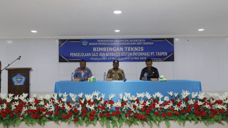 Pemkab Jayawijaya dan PT. Taspen Lakukan Bimtek Pengelolaan Gaji Berbasis Sistem Informasi