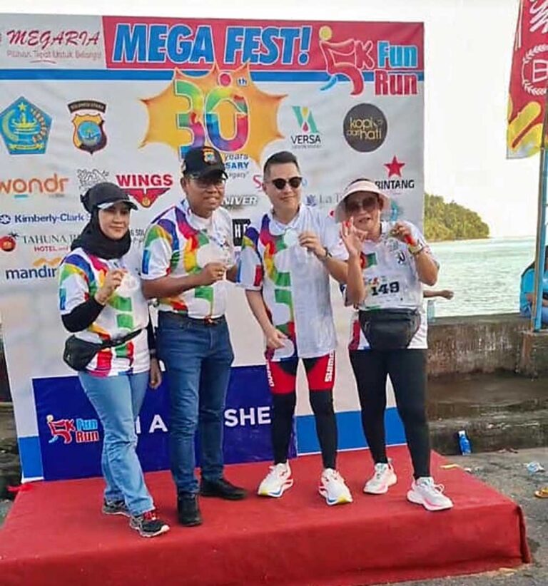 Meriah! PT Megaria Lestari Indah Rayakan HUT ke-30 dengan Fun Run dan Mega Fest di Tahuna