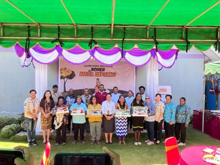 Ludiya Logo Wakili Bupati Jayawijaya Launching Program Noken Masa Depan Noken Masa Depan