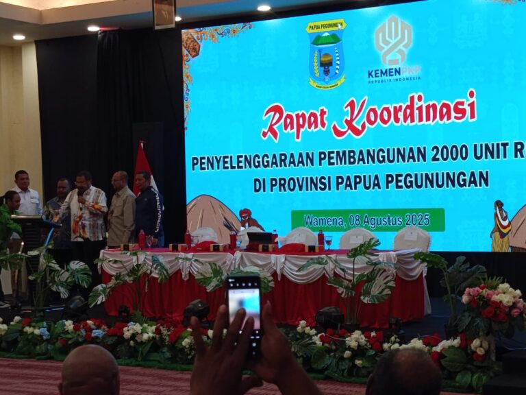 Setelah Diumumkan Gubernur, Kementerian PKP Langsung Gelar Sosialisasi Pembangunan 2.200 Unit Rumah Layak Huni di Papua Pegunungan