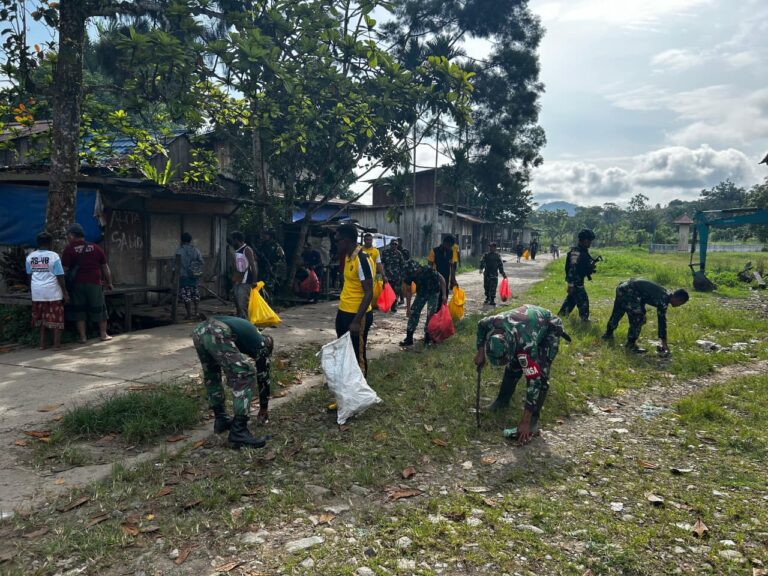 Gotong Royong Tanpa Batas di Dabra, Wujud Kebersamaan TNI, Polri, dan Warga