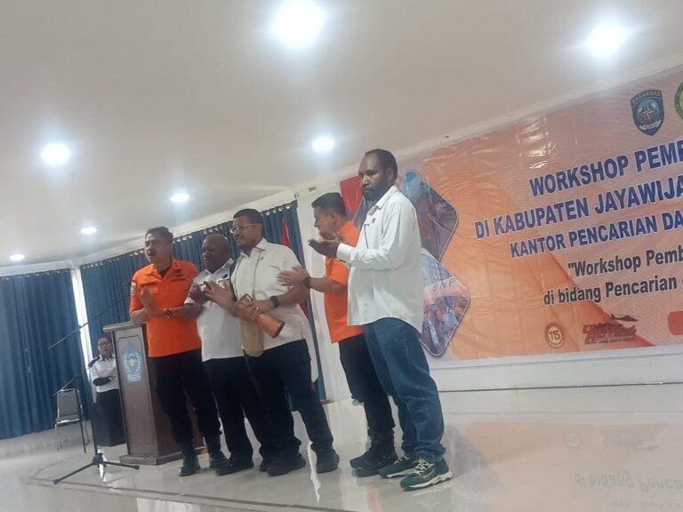 Pemkab Jayawijaya Gelar Workshop Pemberdayaan Masyarakat di Bidang Pencarian dan Pertolongan Bencana Banjir