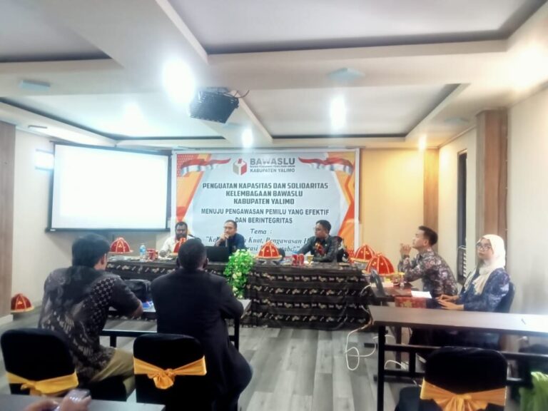 Bawaslu Kabupaten Yalimo Gelar Kegiatan Penguatan Kapasitas dan Solidaritas Kelembagaan