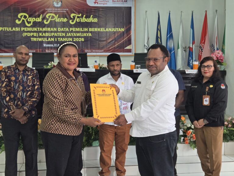 Bupati Jayawijaya Apresiasi Kerja Keras KPU dan Stakeholder dalam Pemutakhiran Data Pemilih