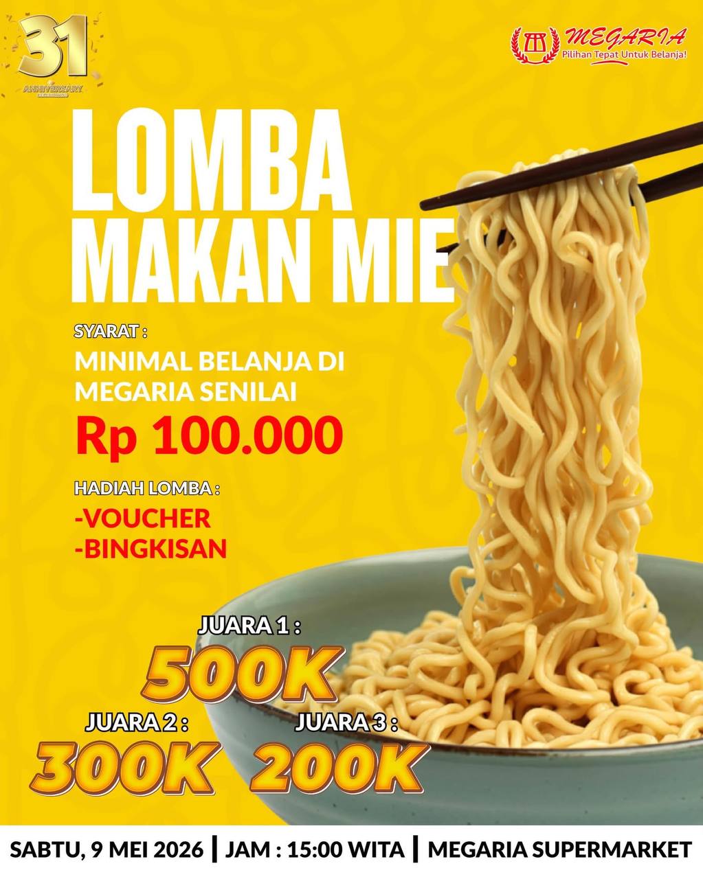 Lomba Makan Mie Megaria